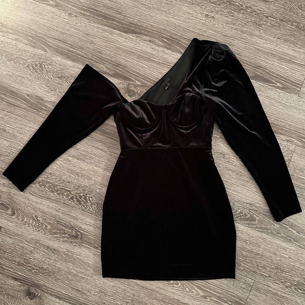 NBD Taz Mini Dress in Black new